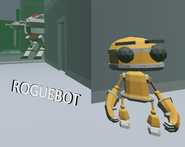 ROGUEbot gameplay — a rogue robot causing chaos in the city